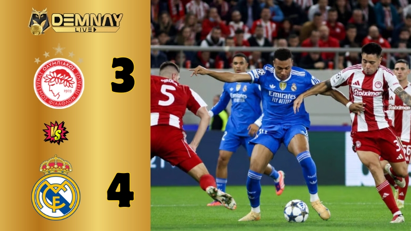 Real Madrid nhọc nhằn đánh bại Olympiakos