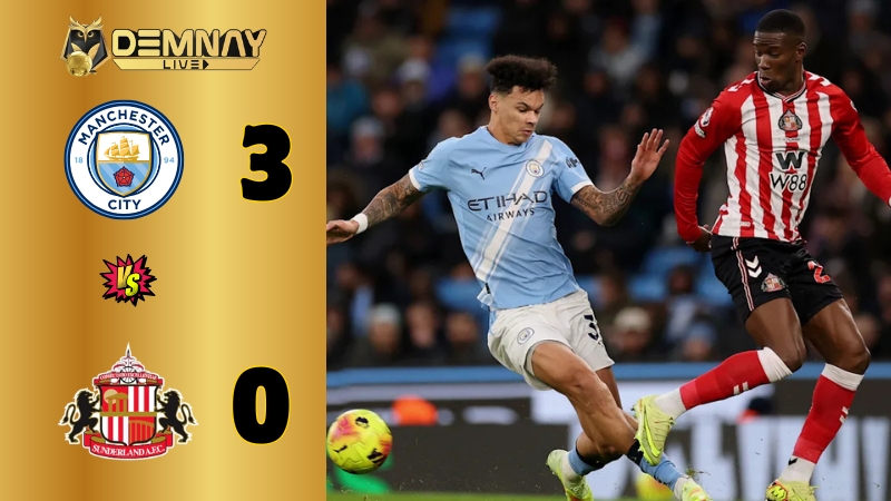 Man City đè bẹp Sunderland tại Etihad