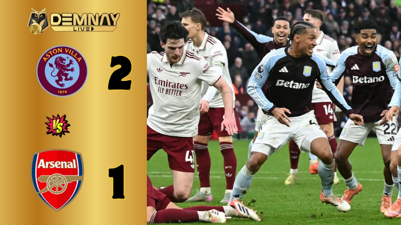 Arsenal thua sốc Aston Villa