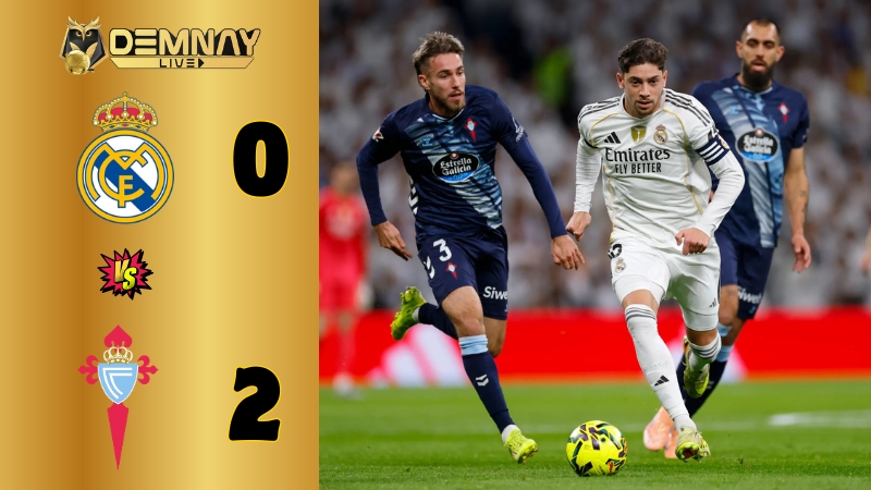 Real Madrid thua sốc trên sân nhà trước Celta Vigo