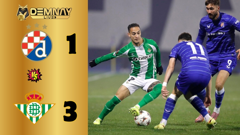 Real Betis thắng Dinamo Zagreb tại Europa League