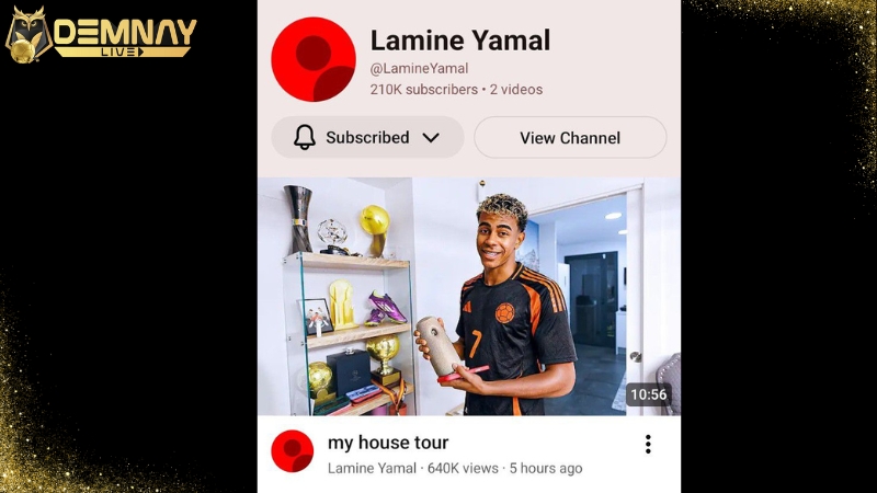 Học tập Cristiano Ronaldo, Yamal muốn làm Youtuber