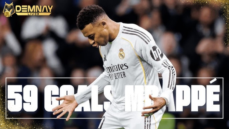 Kylian Mbappe ghi 59 bàn năm 2025
