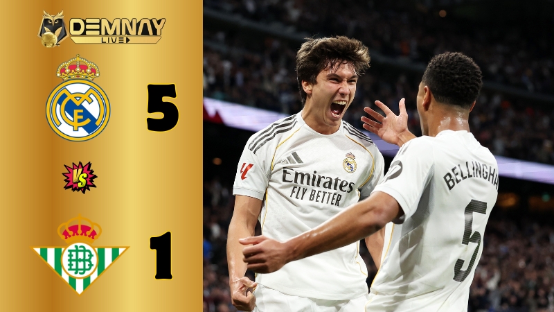 Real Madrid hủy diệt Real Betis tại Bernabeu