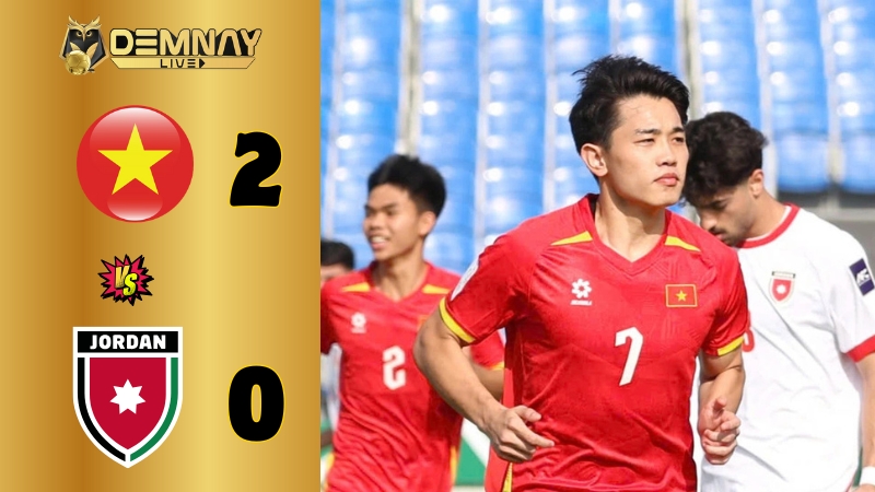 U23 Việt Nam thắng tưng bừng trước U23 Jordan