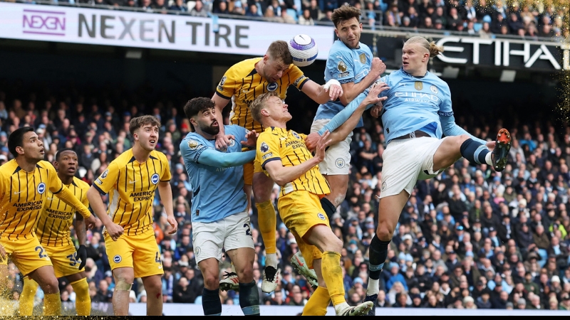 Man City đánh rơi điểm số trước Brighton