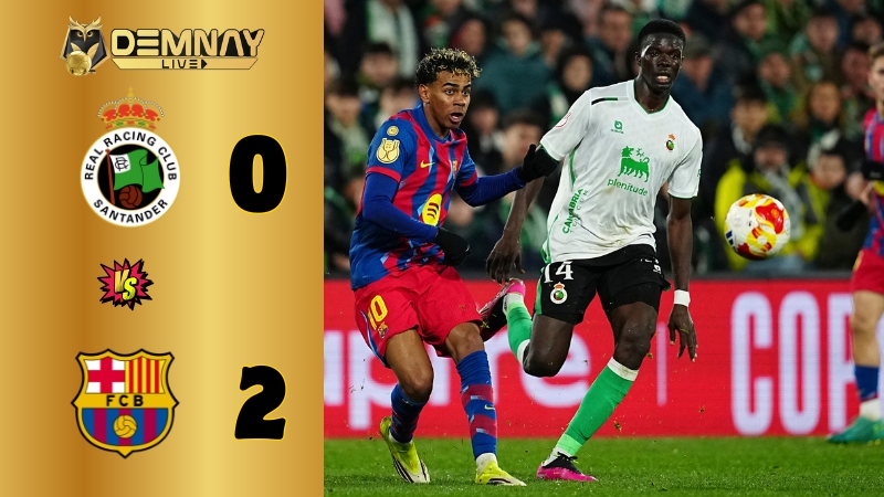 Barcelona đánh bại Racing Santander