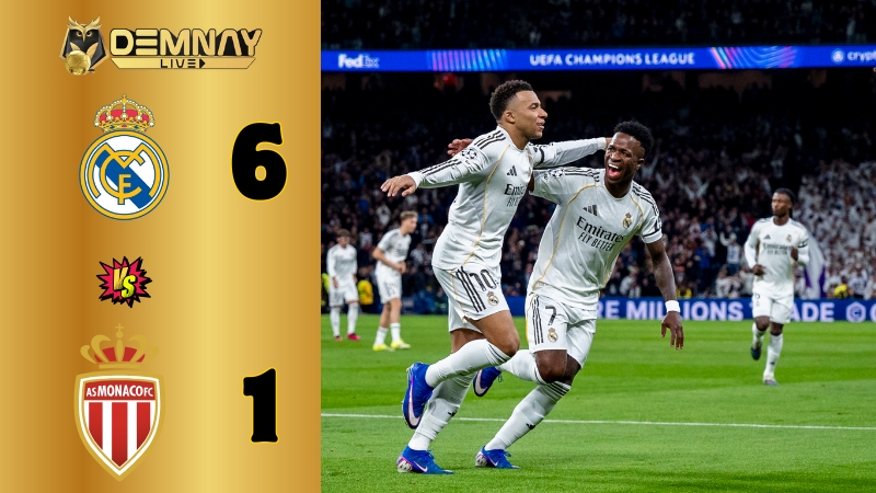 Real Madrid hủy diệt AS Monaco