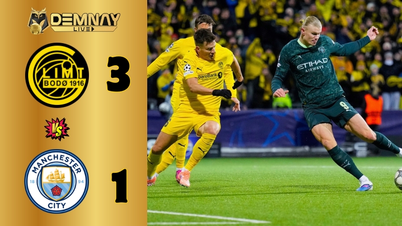 Man City thua sốc trên sân của Bodo Glimt