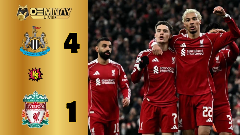 Liverpool thắng tưng bừng Newcastle