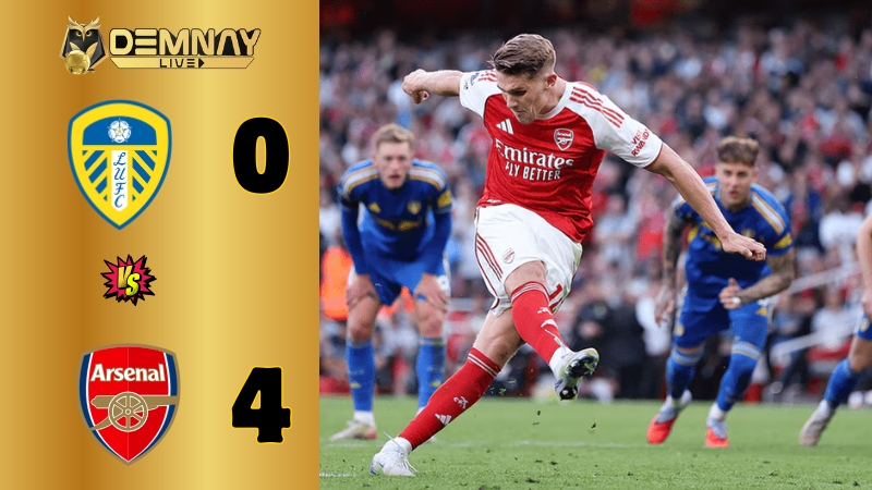 Arsenal đẹp bẹp Leeds United