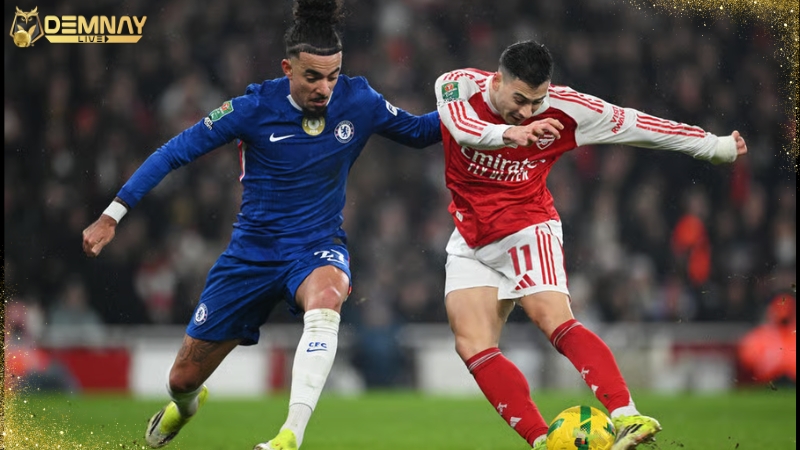 Chelsea đành nhìn Arsenal tiến vào chung kết League Cup
