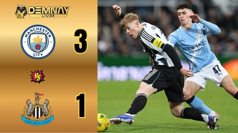 Man City đè bẹp Newcastle