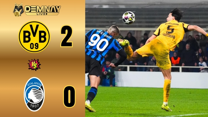 Dortmund đánh bại Atalanta tại Signal Iduna Park