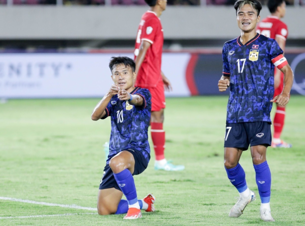  Lào cầm hòa Indonesia tại vòng 2 Asean Cup 2024