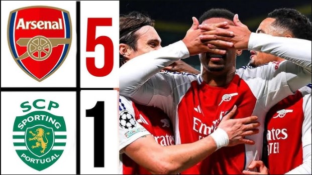 Arsenal hủy diệt Sporting CP