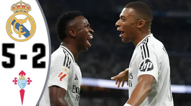 Real Madrid thắng đậm Celta Vigo