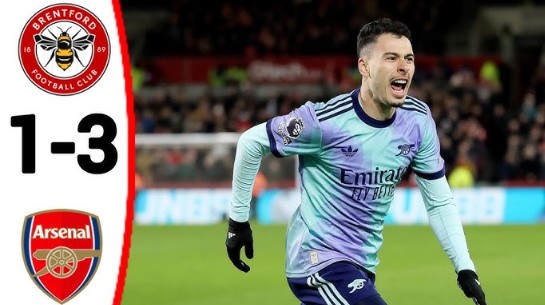 Đánh bại Brentford, Arsenal trở lại vị trí TOP 2 Ngoại Hạng Anh