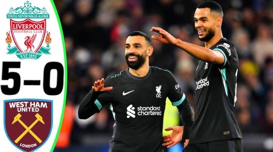  Liverpool hủy diệt West Ham, xây chắc ngôi đầu Ngoại Hạng Anh