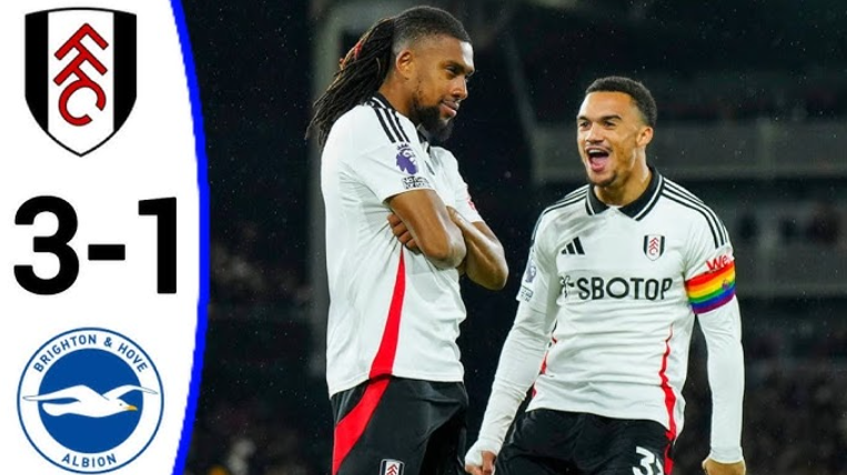 Fulham thắng Brighton tại Ngoại Hạng Anh