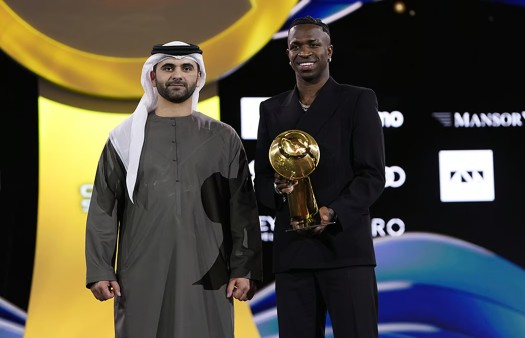 Vinicius giành Quả Bóng Vàng Dubai 2024