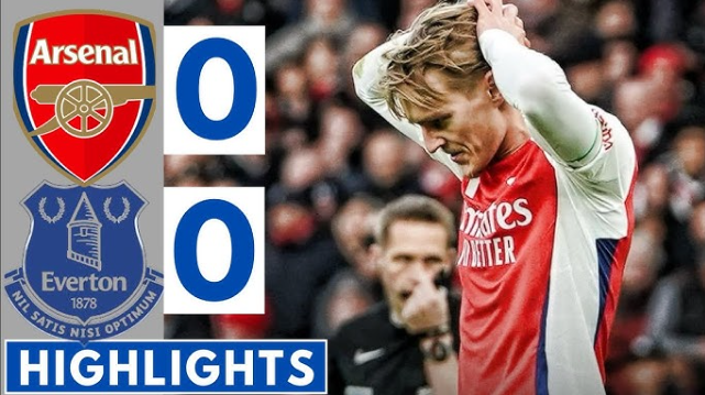 Để Everton cầm hòa, Arsenal ngày càng hụt hơi