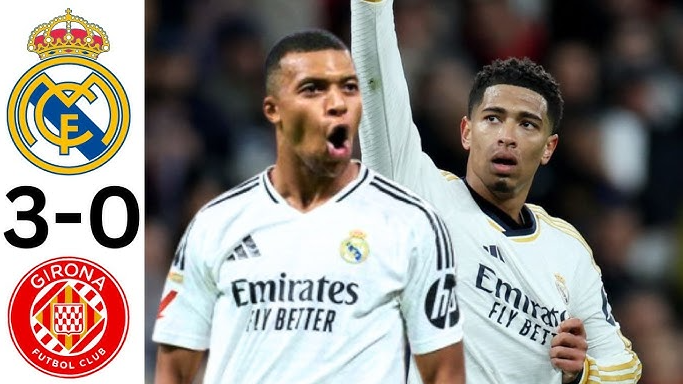 Mbappe và Bellingham ghi bàn, Real Madrid đè bẹp Girona