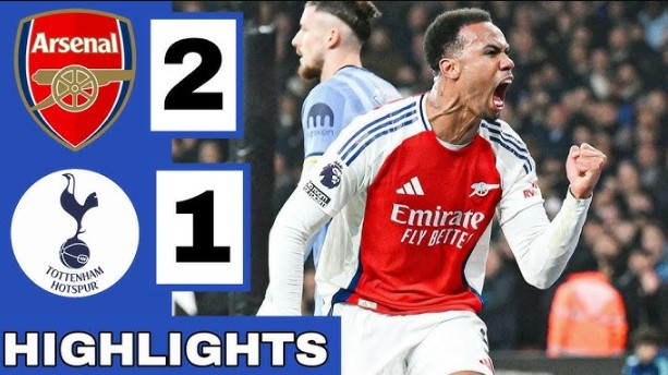 Arsenal đánh bại Tottenham để vươn lên TOP 2 EPL