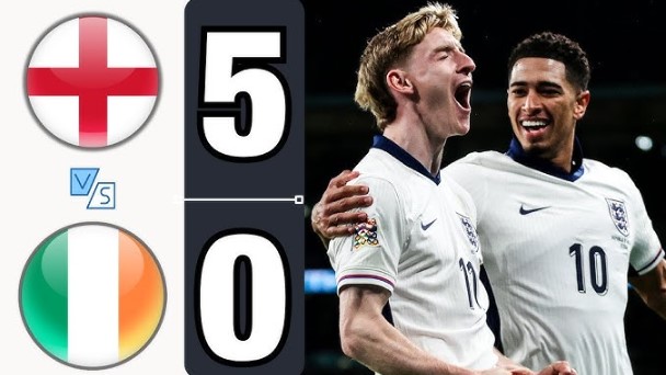 Anh thắng Ireland tại Nations League 2024