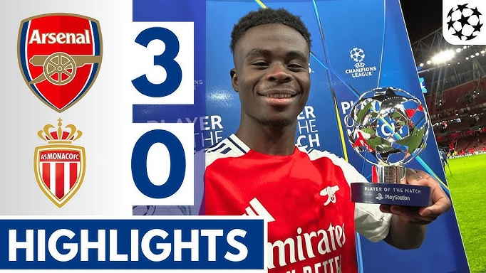 Đánh bại AS Monaco, Arsenal đã rất gần tấm vé Champion League