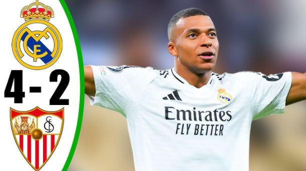 Mbappe tỏa sáng, Real Madrid đánh bại Sevilla